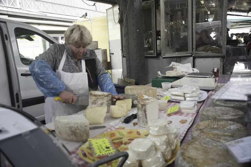 Cheese monger in Torino. 