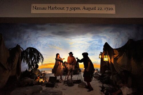 The Pirates of Nassau Museum tells the story of the actual Pirate Republic that existed here in the Bahamas and includes a life-size replica of Blackbeard's ship, the Revenge, and many dioramas of from the Golden Age of Piracy.