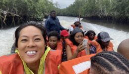 up river in Cameroon.