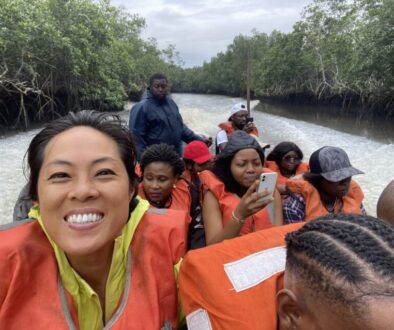 up river in Cameroon.