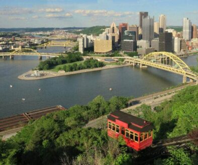 Pittsburgh's famous Duquesne funicular. Paul Clemence photos