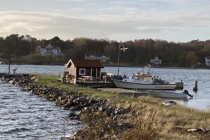 House by the sea in Donso, Sweden.