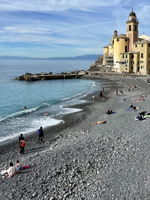 Camogli's 12th-century Basilica of Santa Maria Assunta.