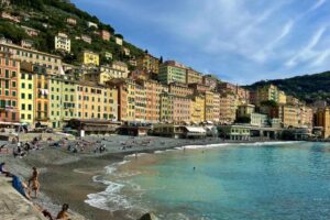 Camogli, Liguria, You Probably Haven't Been There, Yet Camogli's active beachfront and colorful promenade. Photo by Linda Funay McCarley