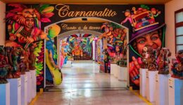 The Museo del Carnaval in Pasto, Colombia showcases the history of the annual Black and White Carnival that takes place January 2 -7.
