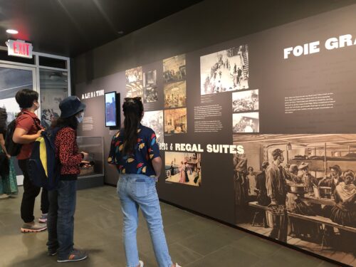 An informative exhibit at the South Street Seaport Museum in downtown Manhattan. 