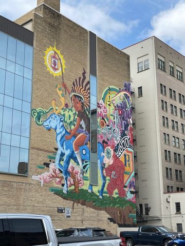 One of more than 200 public art pieces on San Antonio's streets.