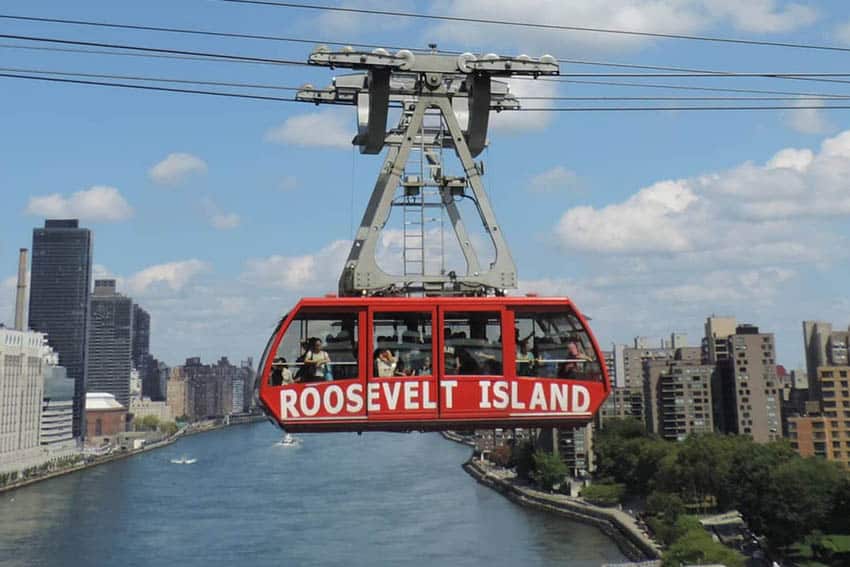 Tramway to Roosevelt Island, New York City.