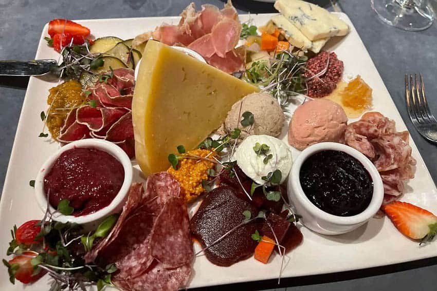 Cured charcuterie plate