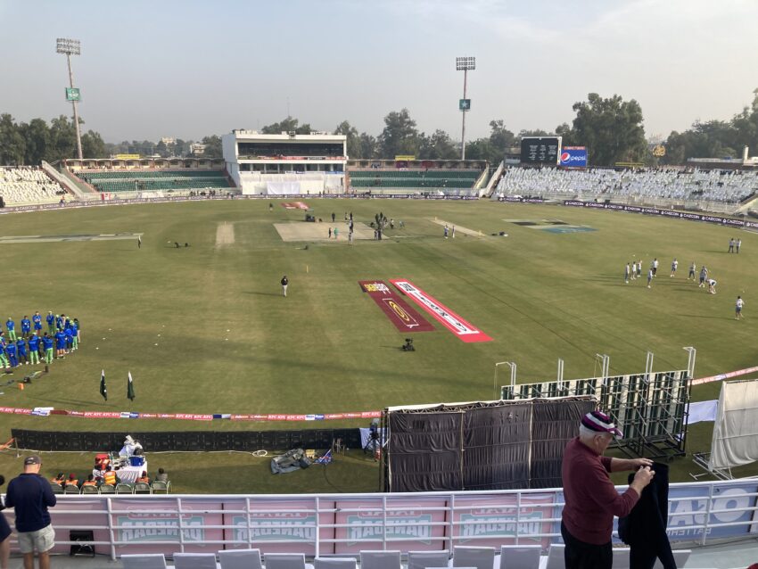 The Rawalpindi Cricket stadium welcomed England back to Pakistan for the first time in 17 years.