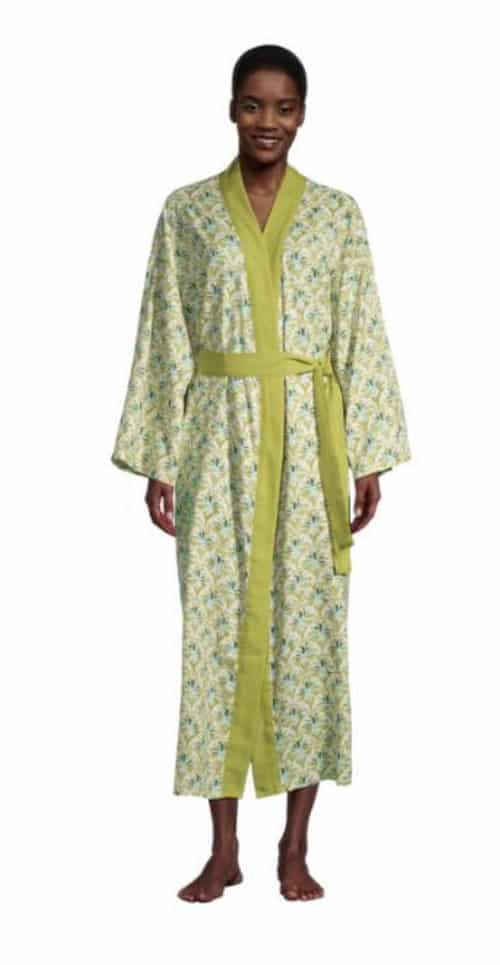 Lovina Geo Chartreuse Art Deco Robe by World Market $40