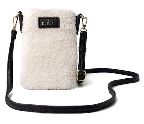 Vegan Sherpa Smartphone Crossbody By Kedzie $30