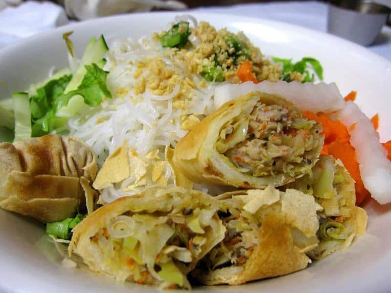 Bun Cha Gio vermacelli noodles at Pho Saigon, Dickinson Street Springfield