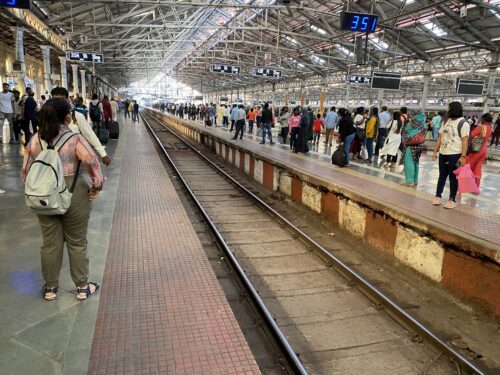 Bombay's iconic Victoria Terminus railway station