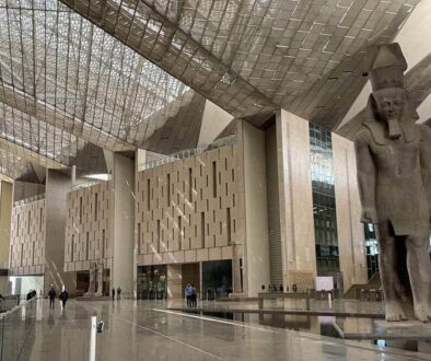 Inside the GEM, Great Egyptian Museum, which is almost open in Cairo after decades. Michele Herrmann photos.