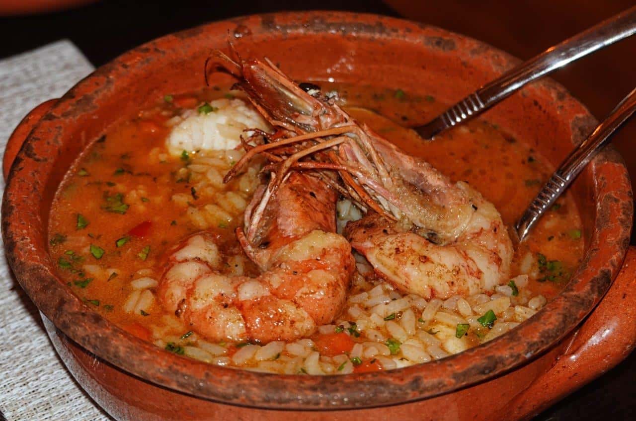 Tasty seafood in the Douro Valley