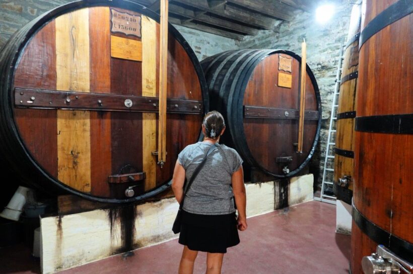 Large barrels of port