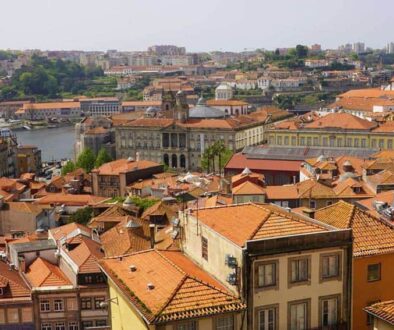 The view of Porto from Miradouro da Vitoria