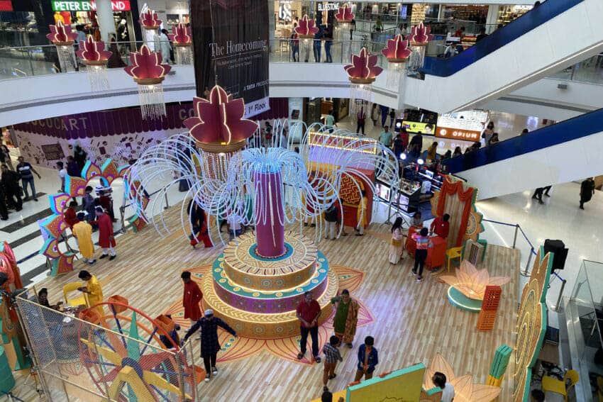 Inorbit mall, Vashi, New Bombay, decked-up for Diwali