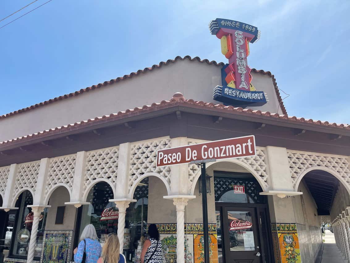 The huge and famous Columbia Restaurant in Tampa.