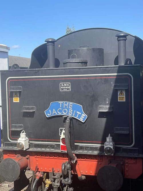 Harry Potter Train: The Jacobite Express in Scotland 10 A Jacobite locomotive.