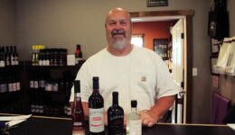 Harford Winery owner Kevin Mooney with his best sellers.