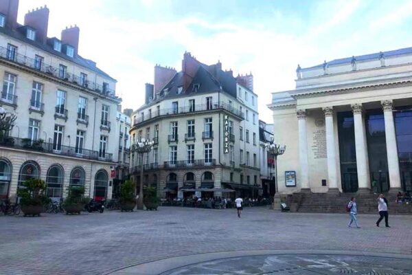 One of Nante's charming city squares- photo by Noreen Kompanik