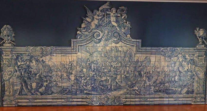 Both small and large displays of tiles on display at the National Tile Museum