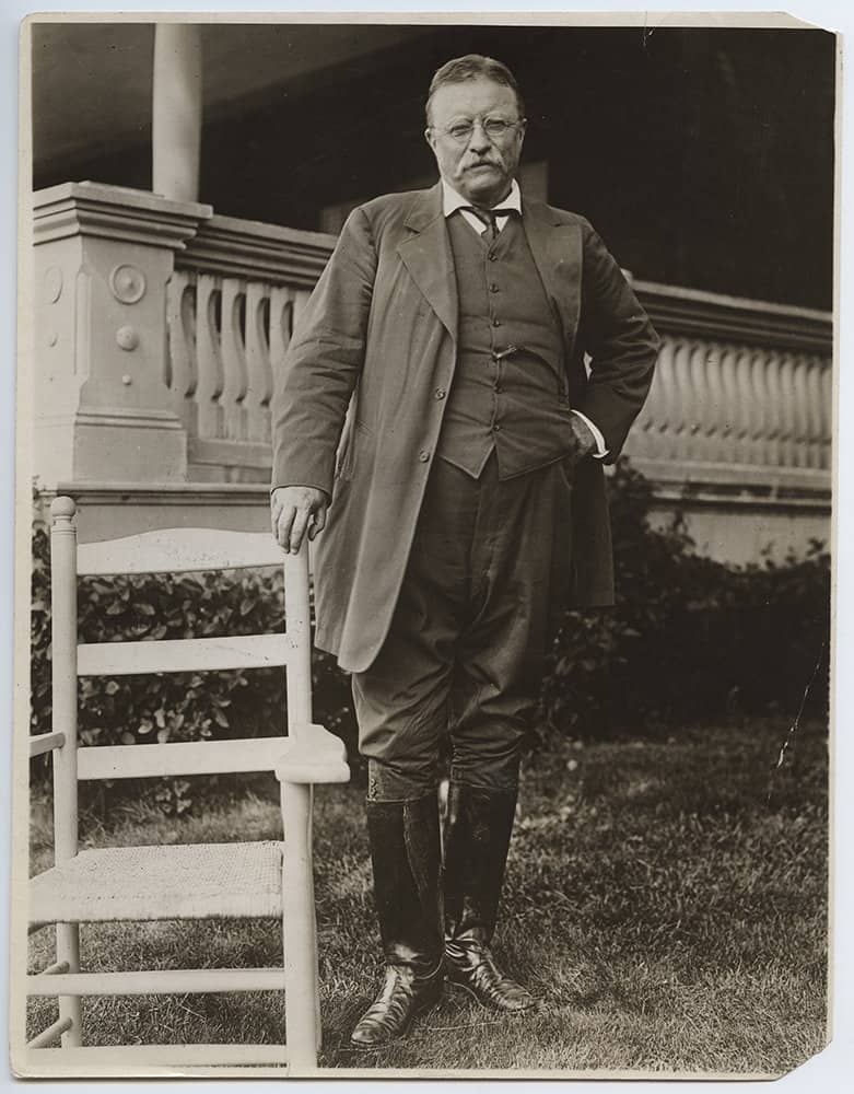 Theodore Roosevelt at Sagamore Hill.