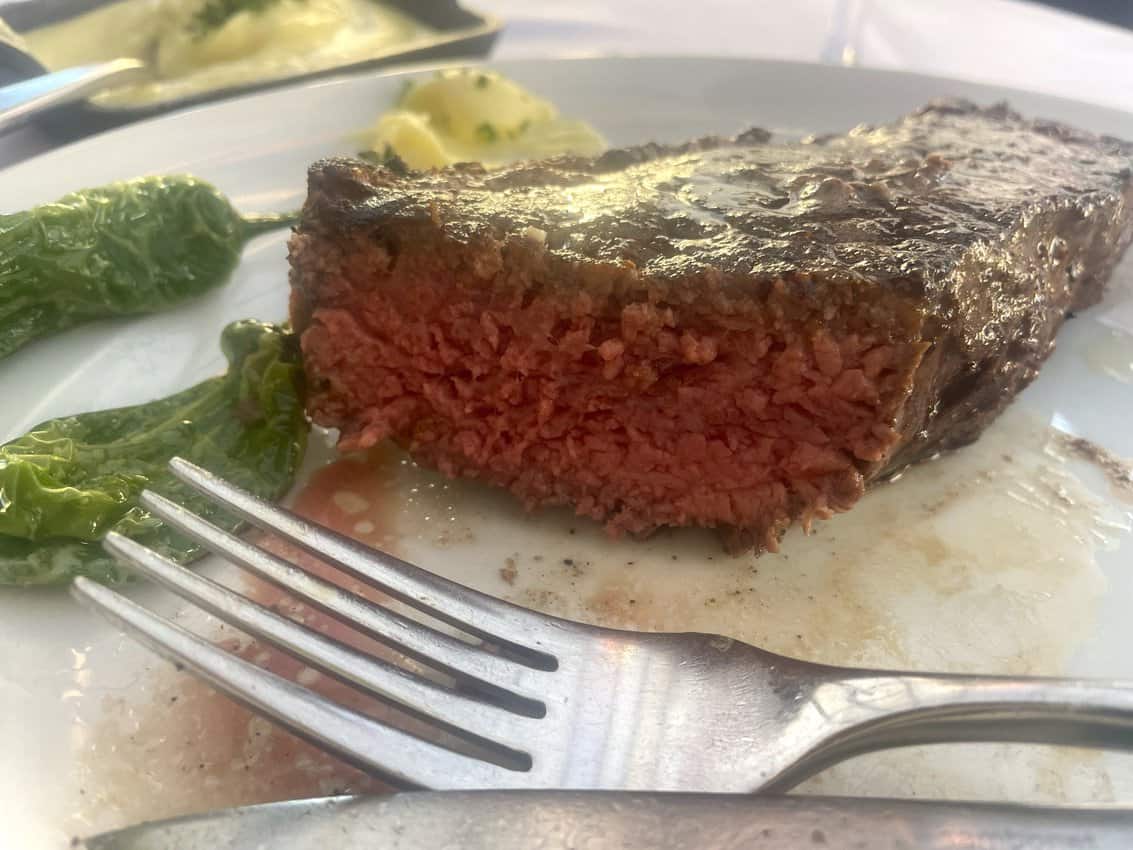 The Plaza Hotel and Casino Awaits 6 The New York strip at Oscar's Steakhouse is a fork-tender favorite.