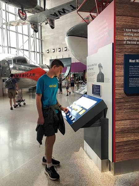Taking Teens to Washington, D.C. 4 Learning how Air Mail shaped commercial transportation at the Smithsonian Air & Space Museum. Photo by Kirsten W. Larson