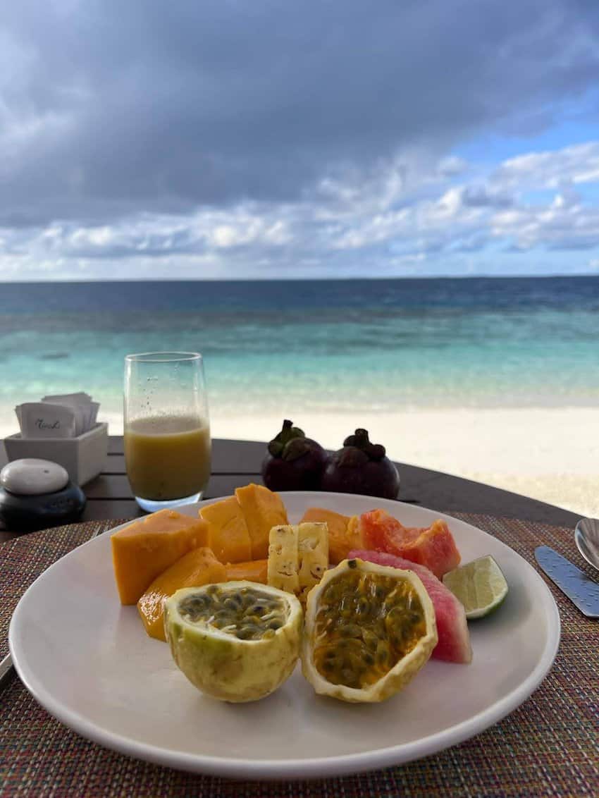 Breakfast with a view.