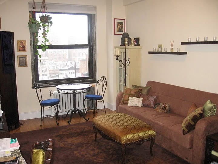 Stacey Wolf's apartment in New York City that she swapped for a Paris flat.