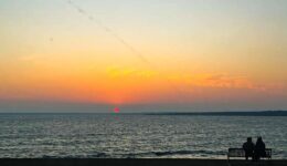 Ocean Drive's sunsets in Newport are always spectacular, no matter what time of year it is.