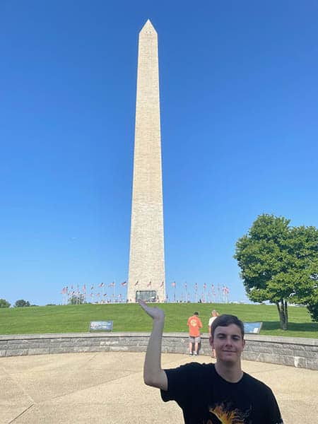 Taking Teens to Washington, D.C. 6 Silly snapshots at The Washington Monument. Photo by Nils Larson