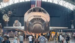 Discovering the Space Shuttle Discovery at Smithsonian Air & Space's Udvar-Hazy Center. Photo by Nils Larson