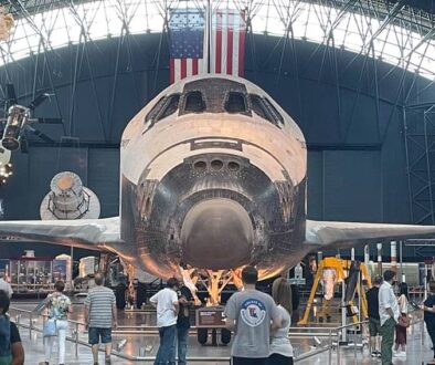 Discovering the Space Shuttle Discovery at Smithsonian Air & Space's Udvar-Hazy Center. Photo by Nils Larson