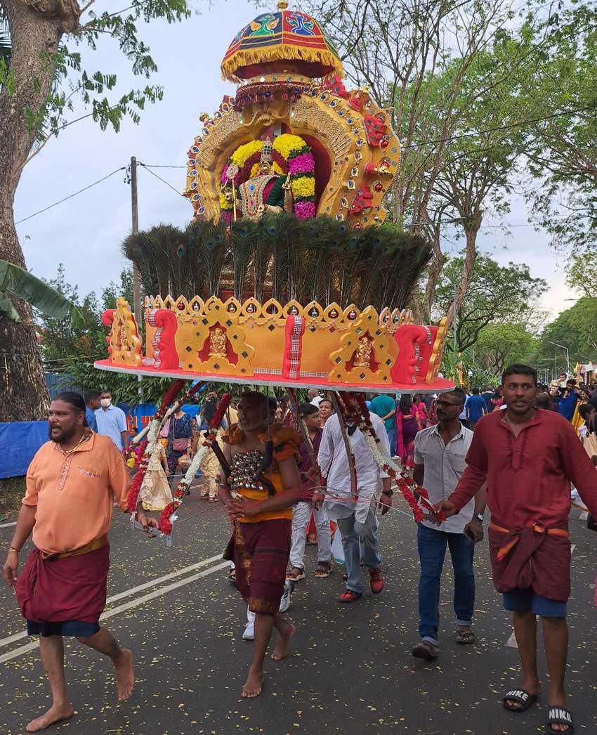 The Kavadi procession is the main event of Thaipusam in Penang Malysia.