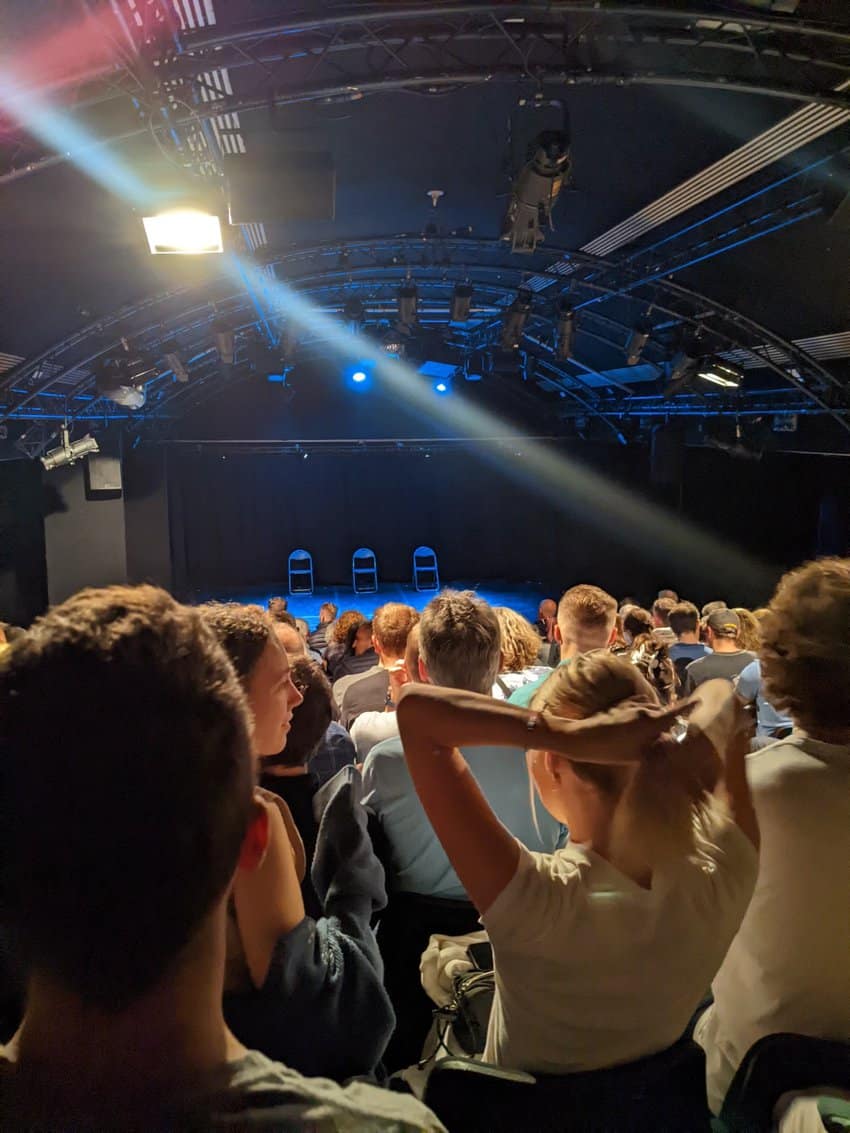 Surviving Your First Edinburgh Fringe 6 Waiting for The Cambridge Footlights' show to begin. Matthew Ball Photos