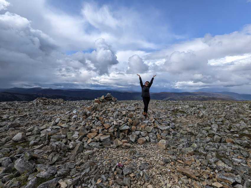 Navigating the Scottish Highlands by Car 7 The view from the top of one of the Cairngorms i climbed.