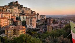 The view from Zeneba & Matt's balcony in Soriano nel Cimino, Italy