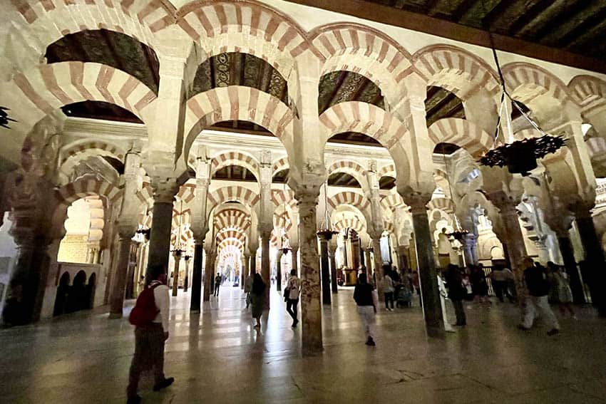 Andalusia Blends the Past with the Present 3 Arches are a typical Moorish architectural element at Cordoba's Mosque-Cathedral also known as the Mezquita. Photo by Terri Colby