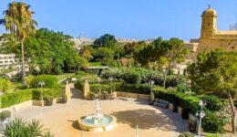 View from the Phoenix Terrace over the gardens - Phoenicia Malta ©Mary Charlebois