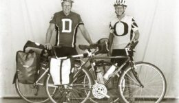 Kari Loya and his father on their cycling journey