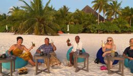 Cheers from Mirihi Island Resort in the Maldives