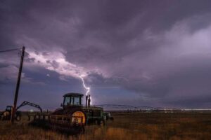 Storm Chasing Across Tornado Alley Lightning-strike
