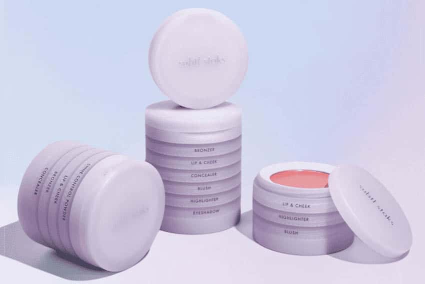 Save space in your travel cosmetic bag with a makeup Subtl Stak.