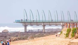 Whalebone pier at Umhlanga Rocks in the KwaZulu Natal Province of South Africa