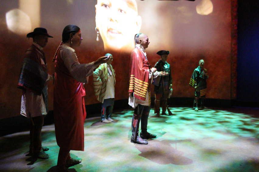 Oneida Nation diorama at the Museum of the American Revolution.