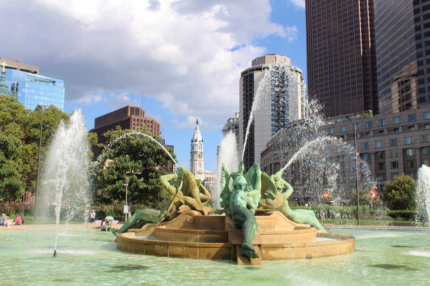 Fountain at Logan Square, Philadelphia.